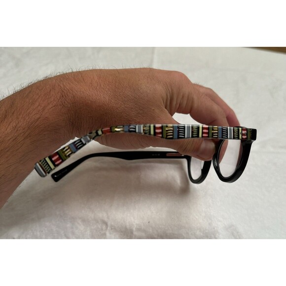 EYEBOBS TV PARTY 2236 40 BLACK EYEGLASSES ROUND PANTO STYLE 44/23, FRAMES ONLY - Picture 8 of 9